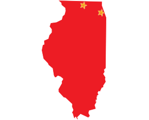 Map marking Hardee's<sup>®</sup> hot markets