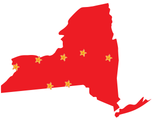 Map marking Hardee's<sup>®</sup> hot markets